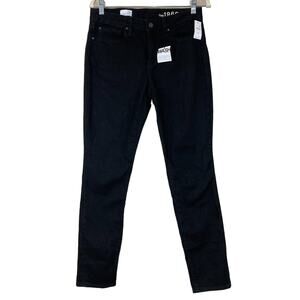NWT Gap 1969 Women's Curvy Skinny Black Jeans Stretch Denim Mid Rise Size 29 R